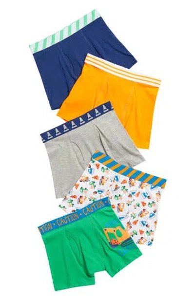 Only Boys Babies'  Kids' Jeremy 5-pack Boxer Brief In Blue Multi