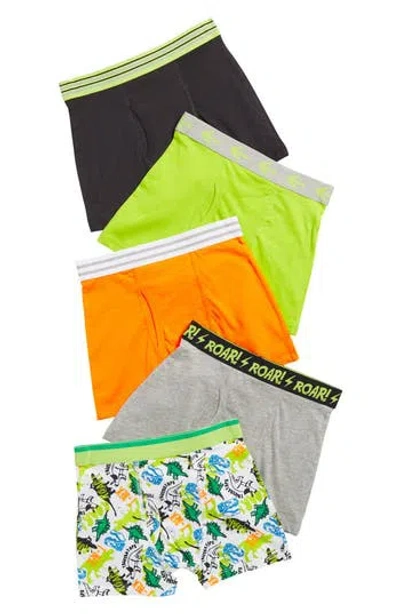Only Boys Kids' Noah 5-pack Cotton Boxer Briefs In Assorted