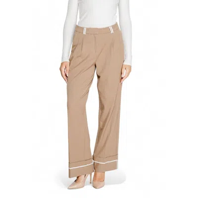 Only Brown Recycled Polyester Jeans & Pant In Neutral