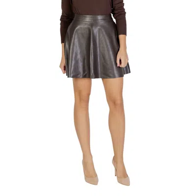 Only Brown Recycled Polyester Mini Skirt