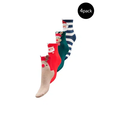 Only Cotton Tights & Women's Sock In Red