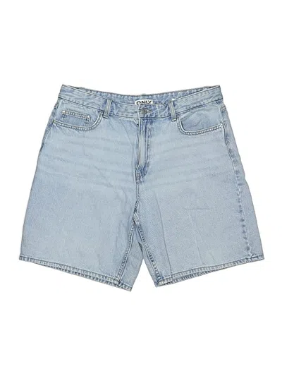 Pre-owned Only Denim Shorts In Blue