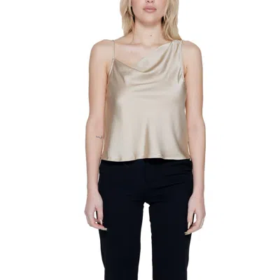 Only Polyester Tops & Women's T-shirt In Gold