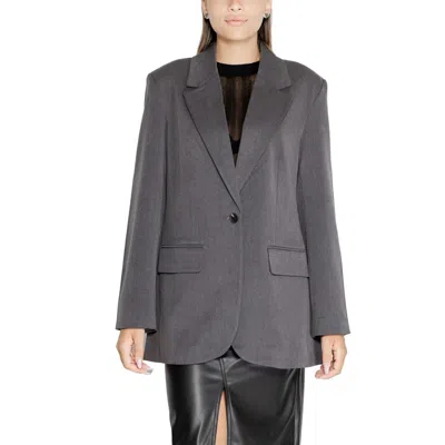Only Polyester Polyester Suits & Women's Blazer In Gray