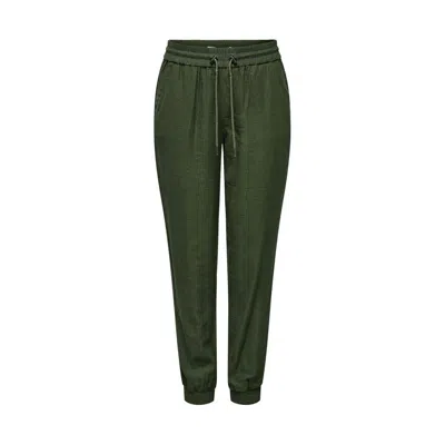 Only Green Viscose Casual Pants