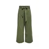 Only Green Viscose Pant In Green