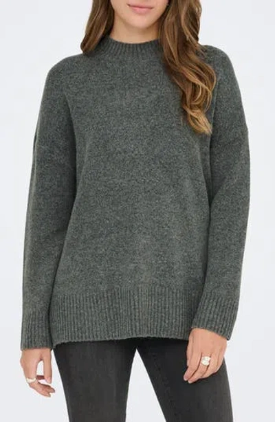 Only Hazel Oversize Pullover Sweater In Gray