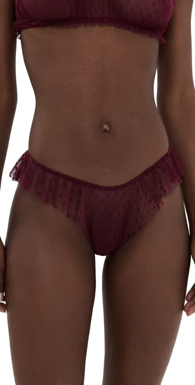 Only Hearts Butterfly Briefs Blackberry In Brown