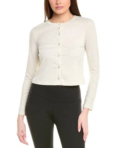 Only Hearts French Terry Cardigan In Beige