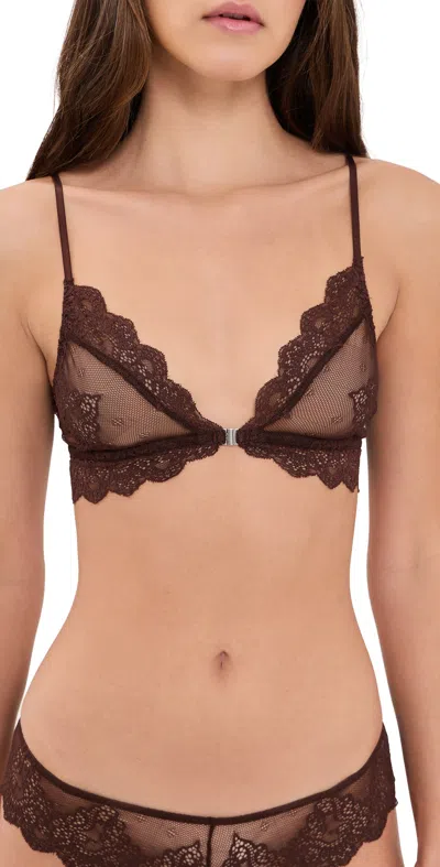 Only Hearts Front Closure Bralette Chocolate