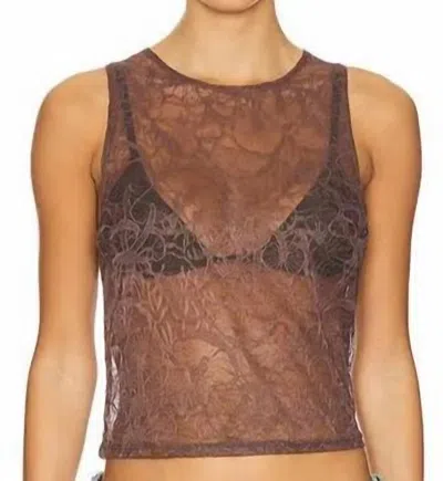 Only Hearts Go Ask Alice Vintage Tank In Chaga In Multi