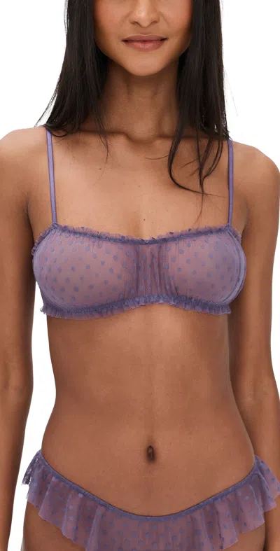 Only Hearts Joey Bralette Plum In Blue