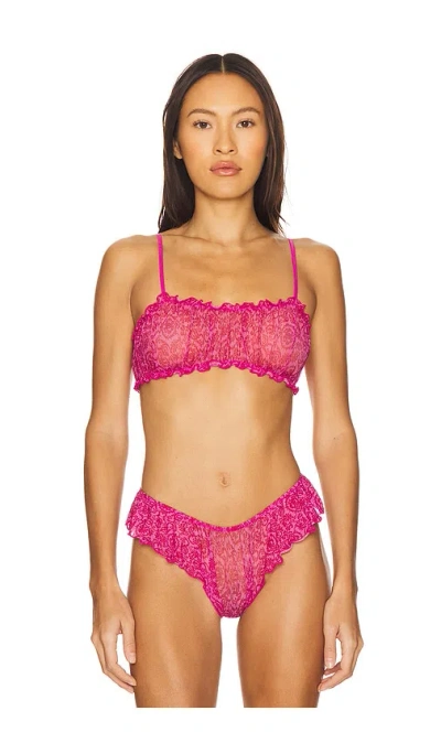 Only Hearts Joey Bralette In Wild Rose