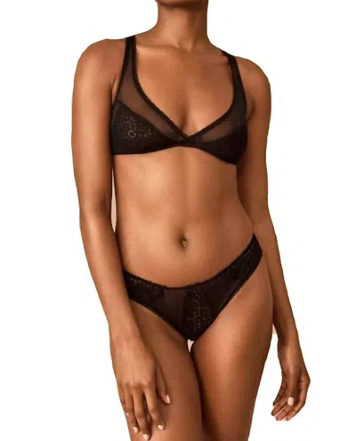 Only Hearts Luna Lace Bralette In Khol In Black