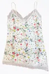 Only Hearts Marianne Floral Organic Cotton Asymmetric Slip In White Floral