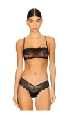 Only Hearts Scallop Bralette In Black
