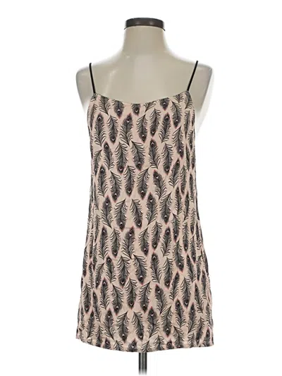 Pre-owned Only Hearts Sleeveless Top Tan Scoop Neck Tops In Brown