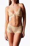 Only Hearts So Fine Lace Bralette In Maize In Yellow