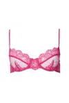 Only Hearts So Fine Lace Underwire Bra In Pink Orchid In Pink