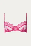 Only Hearts So Fine Lace Underwire Bra In Pink Orchid In Pink