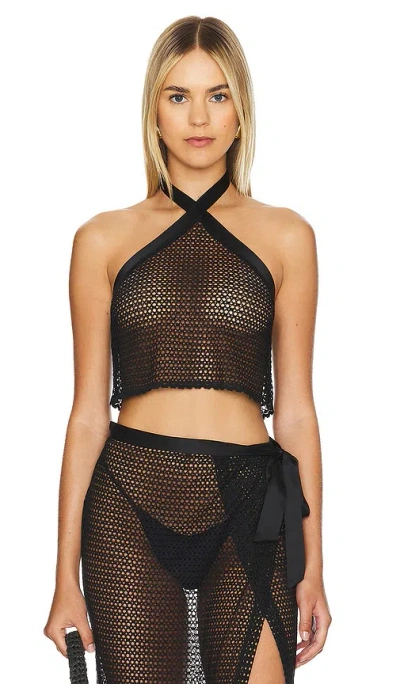 Only Hearts Stinging Nettle Halter Top In Khol