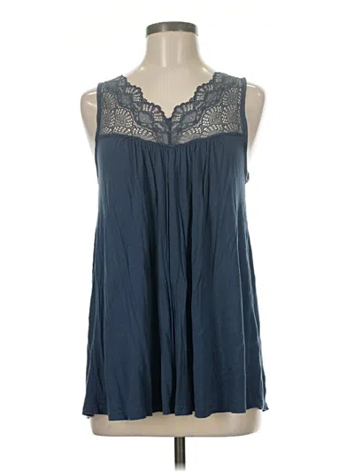 Pre-owned Only Hearts Tank Top Blue Strapless Neckline Tops