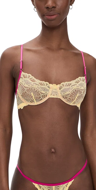 Only Hearts Underwire Bra Lemon In Yellow