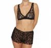 Only Hearts Virginia Sunday Bralette In Vintage Embroidery In Black