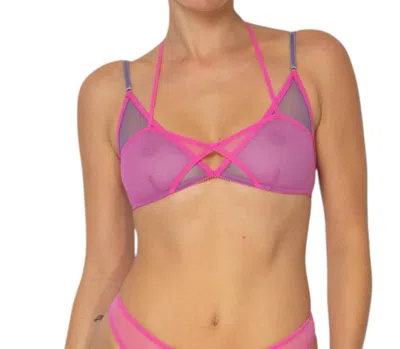 Only Hearts Whisper Astrid Bralette In Pink In Multi