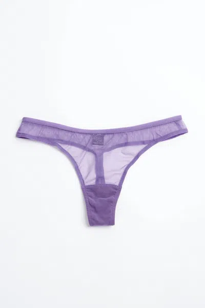 Only Hearts Whisper Basic Thong In Violet In Purple