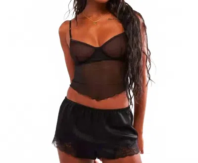 Only Hearts Whisper Corset Cami In Black