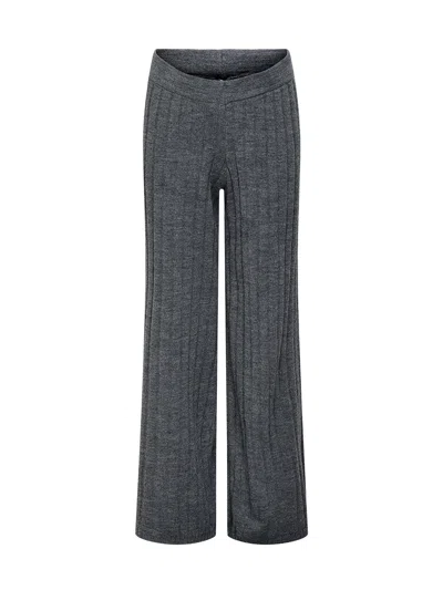 Only Kogtessa Trouser Knit In Grey