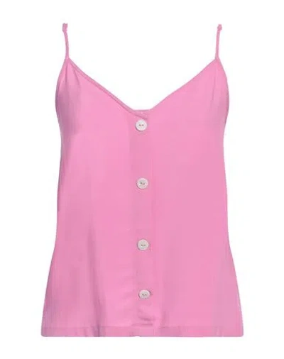 Only Life Woman Top Pink Size 8 Ecovero Viscose