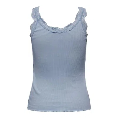Only Light Blue Cotton Tank Tops