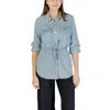 Only Light Blue Tencel Shirt In Blue