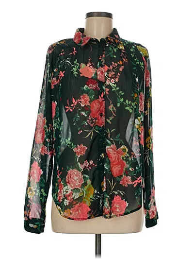 Pre-owned Only Long Sleeve Blouse In Black