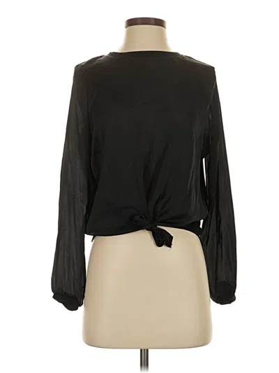 Pre-owned Only Long Sleeve Blouse In Black