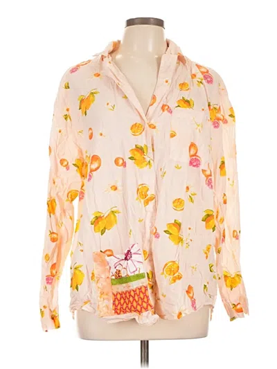 Pre-owned Only Long Sleeve Blouse In Orange