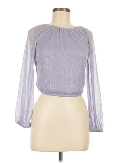 Pre-owned Only Long Sleeve Blouse In Purple