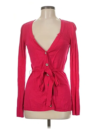 Pre-owned Only Long Sleeve Top Red Sweetheart Neckline Tops