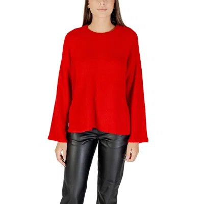 Only Multicolor Marabou Sweatshirt In Red