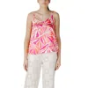 Only Multicolor Recycled Polyester Tank Top In Pink