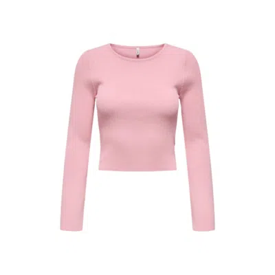 Only Multicolor Viscose Sweatshirt In Pink