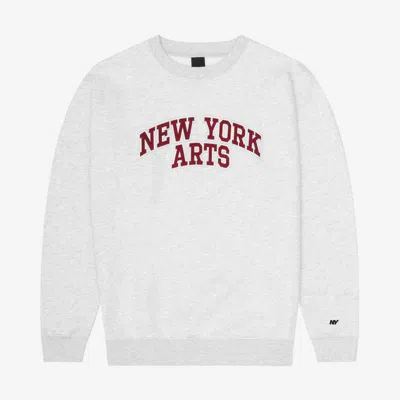 Only Ny New York Arts Crewneck In Gray