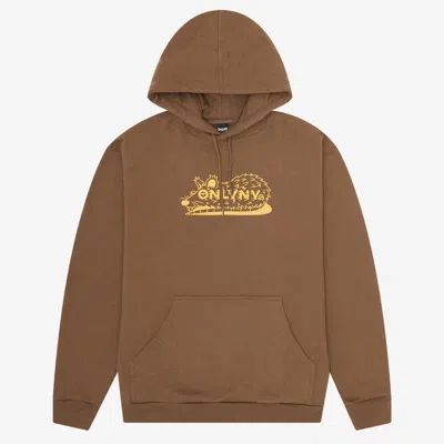 Only Ny Street Rat Hoodie In Brown