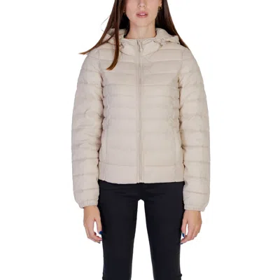 Only Nylon Jackets & Women's Coat In Beige