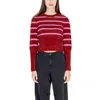 Only Red Nylon Sweater In Red