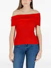Only Off-shoulder Top In Red