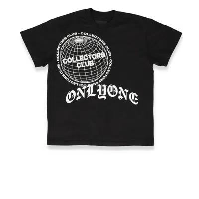 Only One Men's Collectors Club Globe Tee In Black
