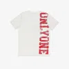 Only One Men's Distressed T-shirt In Red/white In White